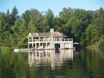 Modern Cottage Boat House by John Willmott Architect, Inc.