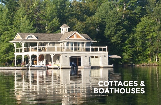 Cottages and Boathouses by John Willmott Architect, Inc.