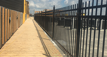 Commercial Ornamental Iron Fence