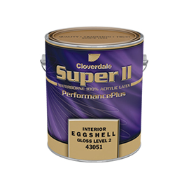 Super2 Acrylic Latex, Eggshell GL2 - Maximum durability with superior stain resistance and washability
