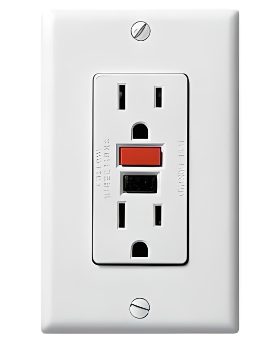 Blumhardt Electric LLC provides GFCI outlet to protect people from deadly electric shock