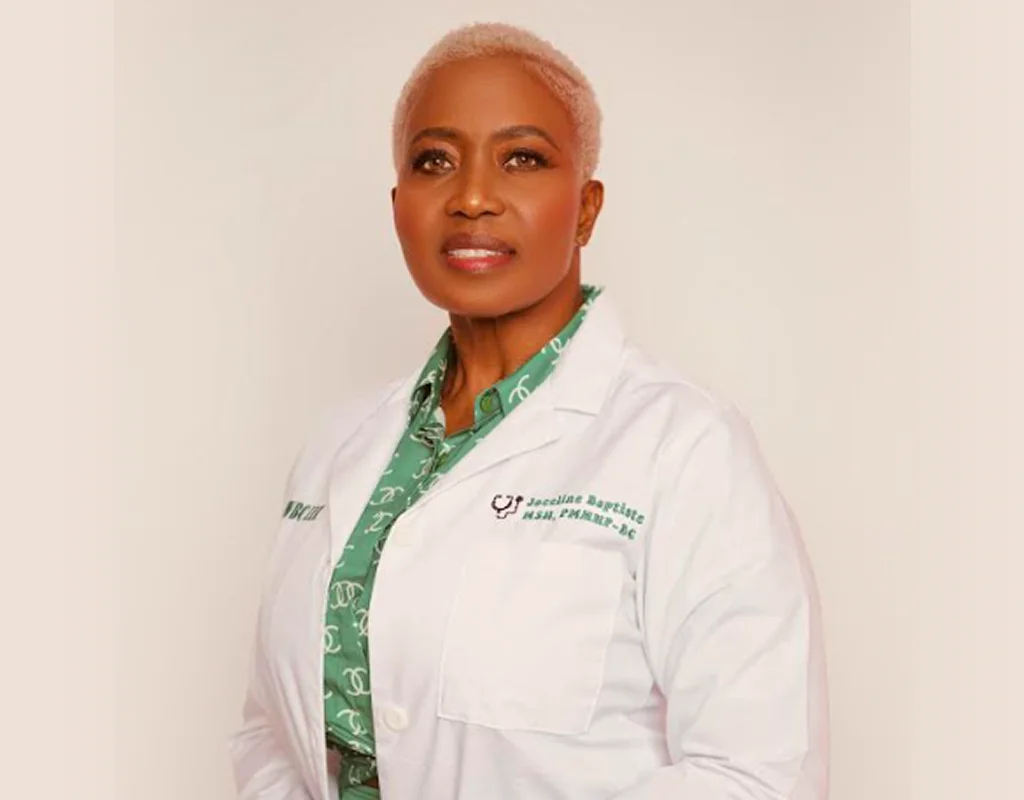 Board certified psychiatric mental health nurse practitioner meeting with a patient