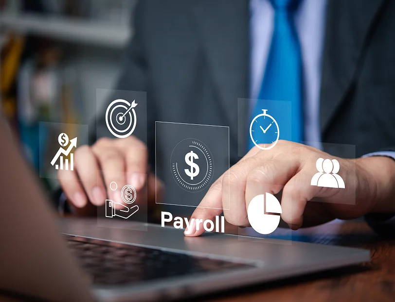Business owner reviewing financial records with a bookkeeper