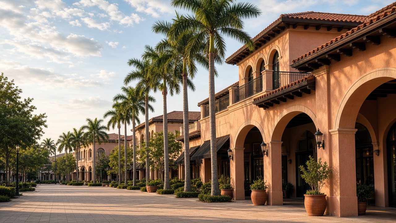 Mizner Park style plaza in Boca Raton