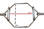 Heavy Duty Commercial Hex Trap Bar with Extra long loading Sleeves