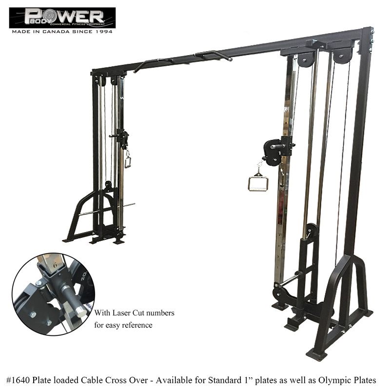 Buy Fitness Equipment Toronto
Power Body Fitness Inc
Plate Loaded Cable Crossover
Jungle Gym fitness equipment