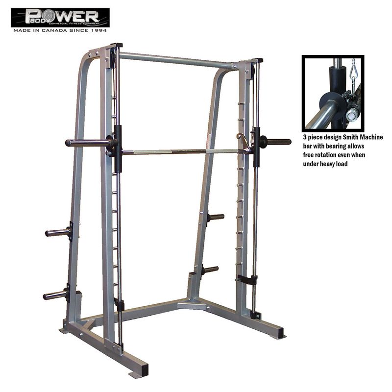 Smith Machine with Linear Bearings and Counter Balance