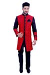 Red &  Black  Indowestern Sherwani  RK1086