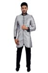 Silver Grey  Indowestern Sherwani  RK1125