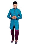 Gulfstream Blue  Indowestern Sherwani  RK1120