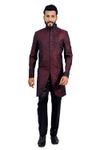 Marron &  Black  Indowestern Sherwani  RK1128