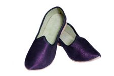 Purple Color Simple Mojari Juti