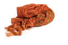 Ethnic Orange Simple Khesh Stole