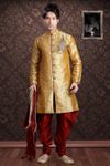 Astonishing Orange Color Indo Western Sherwani