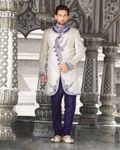 Formidable White Color Indo Western Sherwani