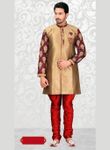 Unique Collection Beige Color Indo Western Sherwani