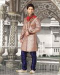 Brilliant Beige Color Indo Western Sherwani