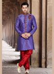 Purple Color Vogue Indo Western Sherwani