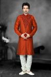 Stylish Orange Color Kurta Payjama