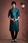Blue Color Pattern Kurta Payjama