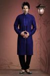 Blue Art Silk Kurta Payjama