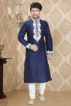 Blue Color Enviable Ethnic Kurta Payjama