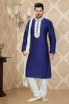 Vibrant Blue Color navratri Kurta Payjama
