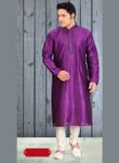 Purple Color Perfect Wedding Kurta Payjama