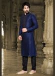 Elegant Blue Color Embroidery Kurta Payjama