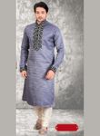 Elegant Grey Wedding Kurta Payjama