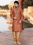 Orange Pleasant Designer Kurta Payjama