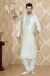 White Color Wedding Kurta Payjama