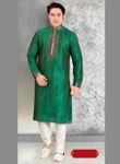 Impressive Green Wedding Kurta Payjama
