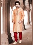 Enticing Orange Kurta Payjama