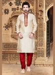 Cream Ethnic Look Kurta Payjama