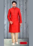 Impressive Red Color Kurta Payjama