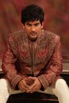 Rich Embroidery Work Maroon Sherwani BL2007