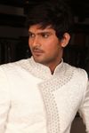 Sparkling White Indowestern Sherwani BL1007