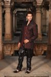 Dashing Maroon Indowestern Sherwani BL1013