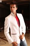 Fancy White Linen Blazer BL5008