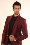 Majestic Maroon Jute Linen Blazer BL5001