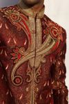 Royal Embroidery Maroon Sherwani BL2018