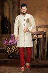 Attractive Unique Designer Collectioncream Color Royal Sherwani