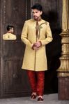 Cream Unique Designer Collection Royal Sherwani