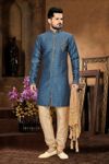 Designer Royal Rich Blue Color Royal Sherwani
