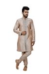 Almond Artsilk Indowestern Sherwani