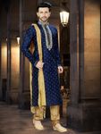 Royal Navy Blue Kurta For Men