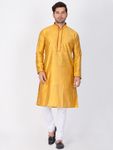 Bright Yellow Cotton Kurta Payjama Online