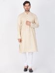 Classic Look Beige Kurta Payjama For Men