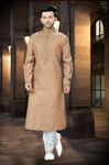 Online Brown Chudidar Kurta For Men